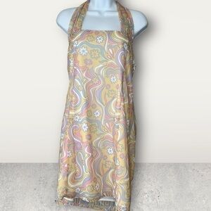 Vintage Floral Halter Dress